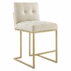Privy Upholstered Fabric Counter Stool Set of 2