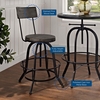 Procure Wood Bar Stool in Black