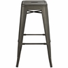 Promenade Backless Bar Stool in Brown