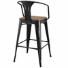 Promenade Bar Stool MID-2818 in Black