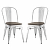 Promenade Dining Side Chair Set of 2 in White