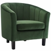 Prospect Channel Tufted Upholstered Velvet Armchair