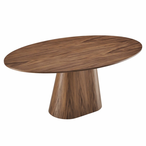 Provision 75" Oval Dining Table-MID-6066 in Walnut
