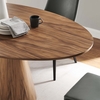 Provision 75" Oval Dining Table-MID-6066 in Walnut