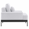 Proximity Upholstered Fabric Armchair in White