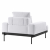 Proximity Upholstered Fabric Armchair in White