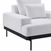 Proximity Upholstered Fabric Armchair in White