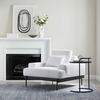 Proximity Upholstered Fabric Armchair in White