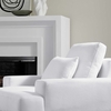 Proximity Upholstered Fabric Armchair in White