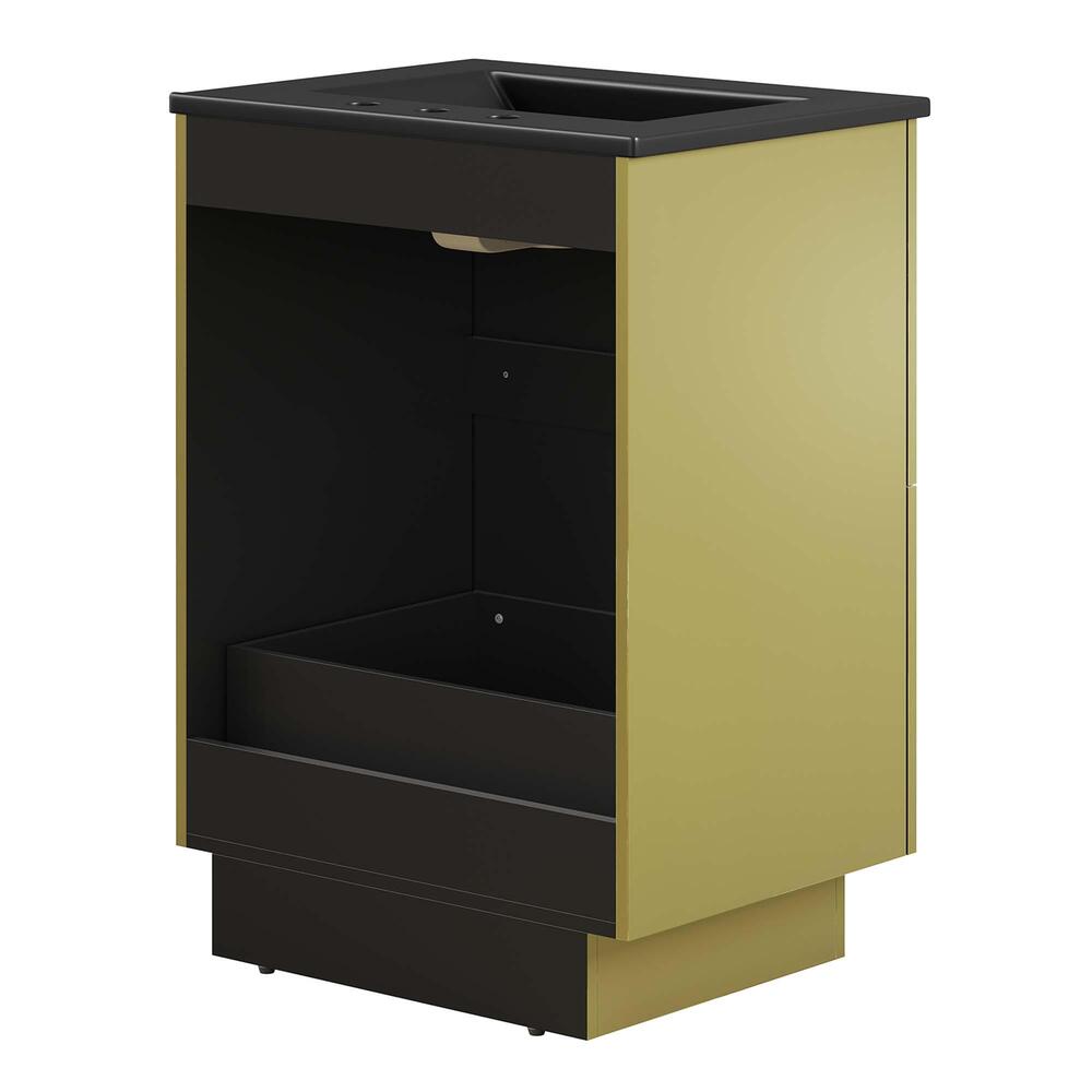 Quantum 24" Bathroom Vanity in Black Gold - Modern In Designs