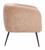 Racine Accent Chair in Linen Beige