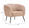 Racine Accent Chair in Linen Beige