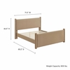 Rael Performance Velvet Queen Platform Bed