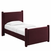 Rael Performance Velvet Twin Platform Bed