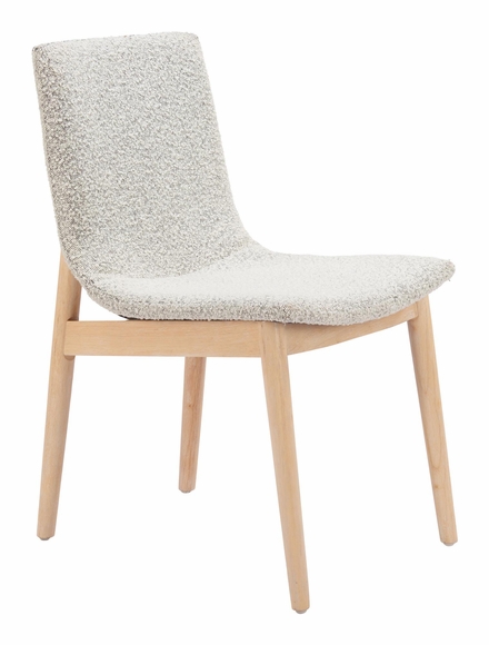 Raha Dining Chair Set of 2 in Gray & Whitewashed