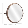 Rand Mirror in Bronze