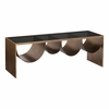 Reed Coffee Table in Brass & Black