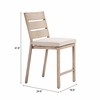 Reefline Armless Counter Stool - Set of 2 in Gray