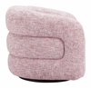 Refine Swivel Chair in Pink Tweed