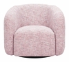 Refine Swivel Chair in Pink Tweed