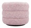 Refine Swivel Chair in Pink Tweed