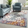 Reflect Nyssa Distressed Geometric Southwestern Aztec 5x8 Indoor/Outdoor Area Rug in Multicolored