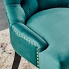 Regent Tufted Performance Velvet Dining Side Chairs - Set of 2 in Teal