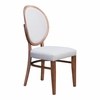 Regents Dining Chair Set of 2 in Walnut & Light Gray