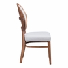 Regents Dining Chair Set of 2 in Walnut & Light Gray