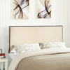 Region King Nailhead Upholstered Headboard in Ivory
