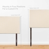 Region King Upholstered Headboard in Ivory