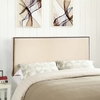 Region Nailhead Upholstered Full Headboard in Ivory