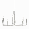 Rekindle 8-Light Chandelier in Polished Nickel