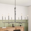 Rekindle 8-Light Chandelier in Polished Nickel
