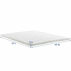 Relax Full 2inch Gel Memory Foam Mattress Topper in White