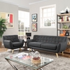 Remark 2 Piece Living Room Set in Gray