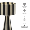 Renae Handwoven Cotton Thread Striped Table Lamp