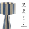 Renae Handwoven Cotton Thread Striped Table Lamp