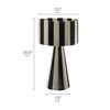 Renae Handwoven Cotton Thread Striped Table Lamp