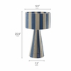 Renae Handwoven Cotton Thread Striped Table Lamp