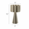 Renae Handwoven Cotton Thread Striped Table Lamp