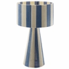 Renae Handwoven Cotton Thread Striped Table Lamp