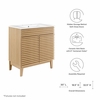 Render 30" Bathroom Vanity Cabinet in Walnut White