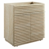 Render 30" Faux Travertine Bathroom Vanity Cabinet (Sink Not Included) in Travertine