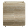 Render 30" Faux Travertine Bathroom Vanity Cabinet (Sink Not Included) in Travertine