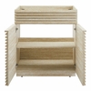 Render 30" Faux Travertine Bathroom Vanity Cabinet (Sink Not Included) in Travertine