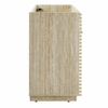 Render 36" Faux Travertine Bathroom Vanity Cabinet (Sink Not Included) in Travertine