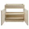 Render 36" Faux Travertine Bathroom Vanity Cabinet (Sink Not Included) in Travertine