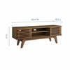 Render 46" Media Console TV Stand in Walnut in Walnut