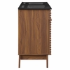 Render 48" Double Sink Bathroom Vanity in Walnut Black